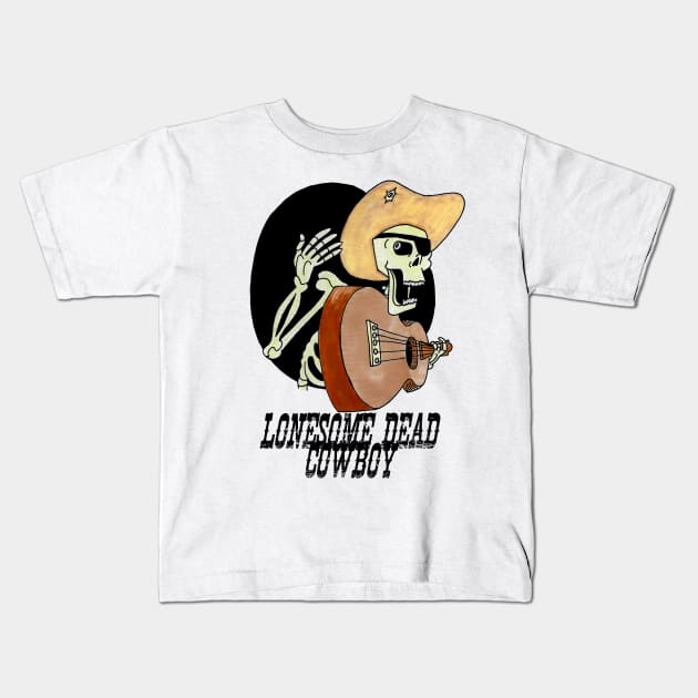 Lonesome Dead Cowboy Kids T-Shirt by Ryan O'Connor